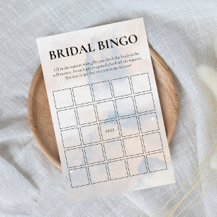 Papier Bingo nuptiale Elle est sur Cloud Nine