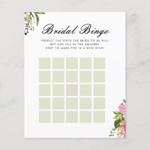 Papier Bingo nuptiale Margarita Fête des mariées mexicain