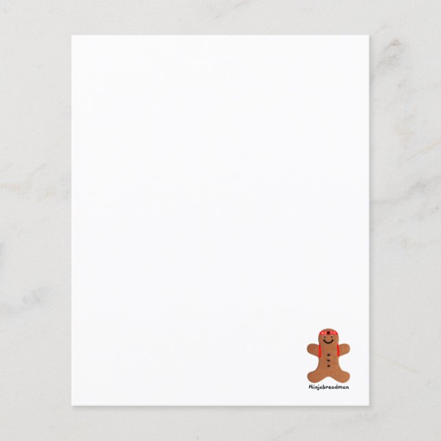 Papier Biscuit Ninjabreadman (biscuit) (Devant)
