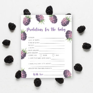 Papier Blackberry - prédictions et conseils pour bébé