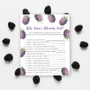 Papier Blackberry - Qui connaît maman mieux