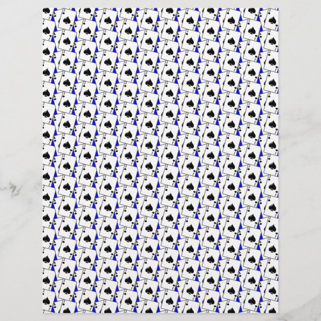 Papier Blackjack Spades Blue (Devant)