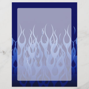 Papier Bleu cool sur Blue Racing Flames