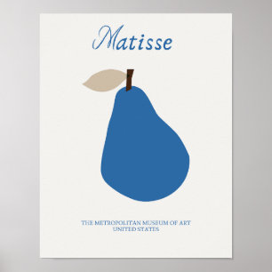 Papier bleu Matisse Impression minimaliste