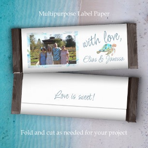 Papier Bleu Tropical, Mariage blanc Wrapper Bar