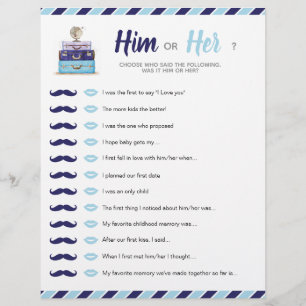 Papier Bleu Voyage Douche bébé nuptiale Lui ou son jeu