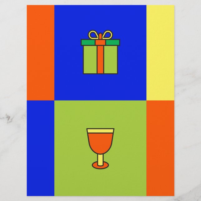 Papier bloc de couleurs kwanzaa (Devant)