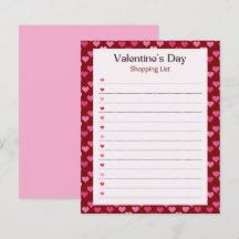 Bloc-notes de la Saint-Valentin