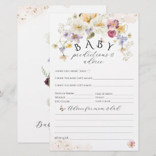 Papier Bloom Fleur sauvage Russe Baby shower jeu