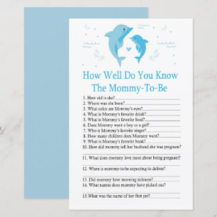 Papier Blue Dolphin Comment bien connaissez-vous le jeu d