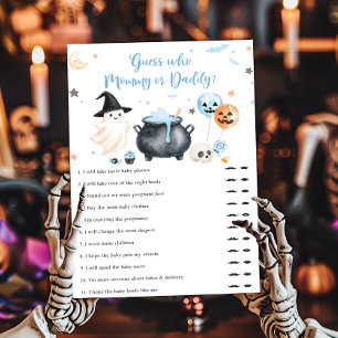 Papier Blue Ghost Little Boo Devine Maman ou Papa
