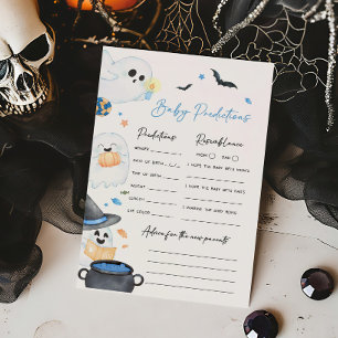 Papier Blue Little Boo Halloween Baby Predictions Jeu