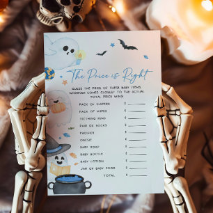 Papier Blue Little Boo Halloween Le prix est le bon jeu