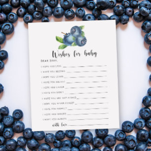 Papier Blueberry - Partie voeux pour bébé