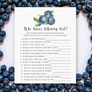 Papier Blueberry - Qui connaît maman mieux