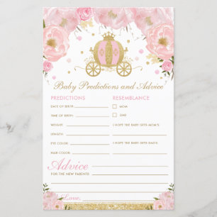 Papier Blush Floral Princess Baby Predictions et conseils