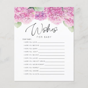 Papier Blush Pink Son a Girl souhaite Baby shower Jeux