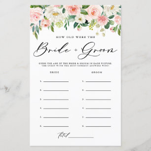 Papier Blush Spring Flowers Mariée et jeu de photos de ch