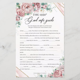 Papier Bohème Fleurs de Blush Les années 1950 Good Wife G