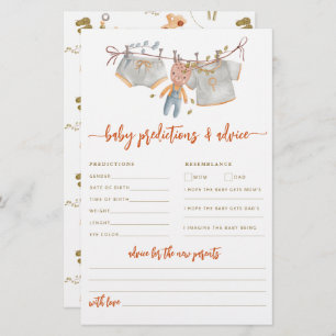 Papier Boho Baby Prédictions et conseils