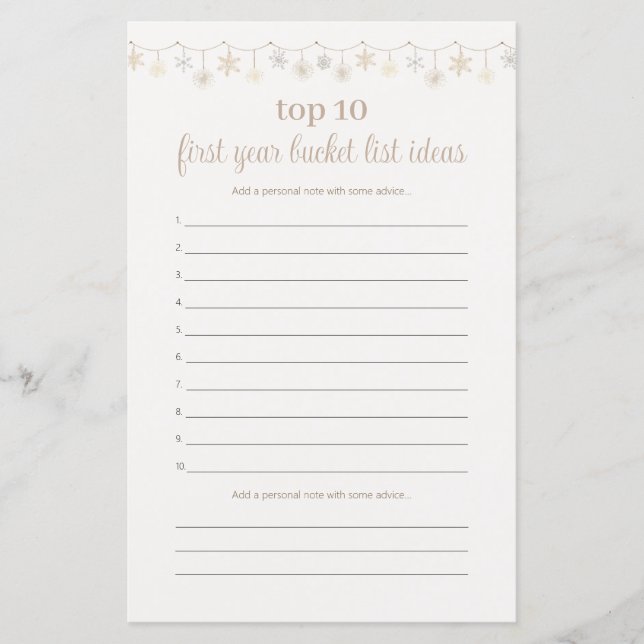 Papier Boho Baby shower Conseils de jeu pour la première  (Devant)