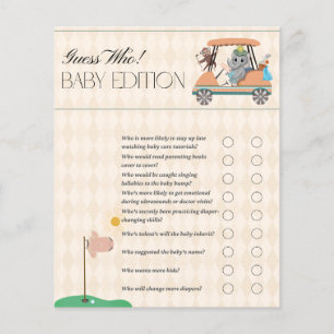 Papier Boho Baby Shower Devinez qui! Édition bébé