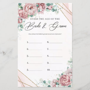 Papier Boho blush eucalyptus Devinez Le jeu de photos de