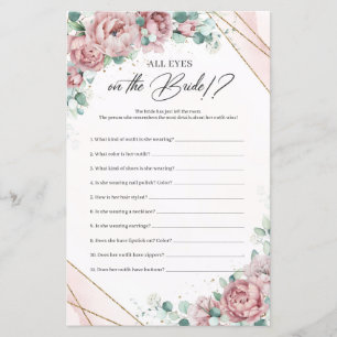 Papier Boho Blush rose eucalyptus Tous les yeux sur la ma