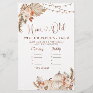 Papier Boho Citrouille rustique tombent amoureux Comment 