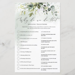 Papier Boho Eucalyptus verdure Pourquoi faisons-nous ce j