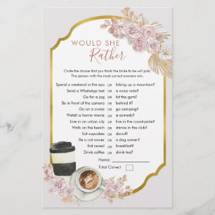 Papier Boho Love est en train de brasser Voudrait-elle Pl