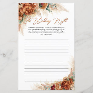 Papier Boho plage terre cuite cuivre La nuit Mariage
