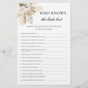 Papier Boho Qui Connaît La Mariée Meilleur Jeu