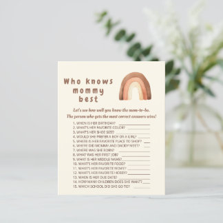 Papier Boho Rainbow minimalism Qui connaît maman meilleur