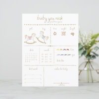 Boho Vintage Rocse Horse Baby shower Cowboy