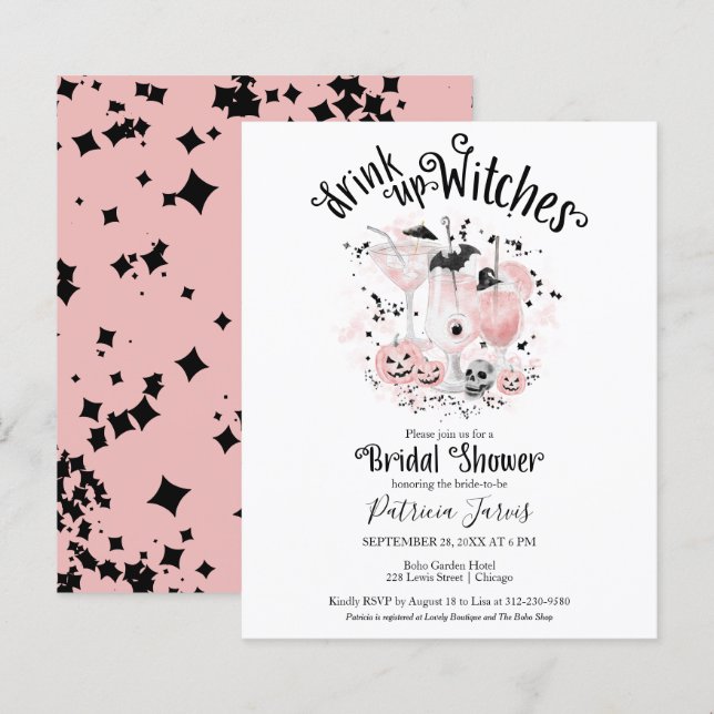 Papier Boire des sorcières Fête des mariées Budget Invita (Devant / Derrière)
