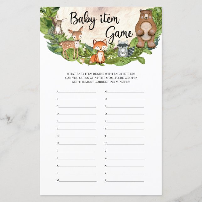 Papier Bois animaux bois tranche bois verdure Baby Item (Devant)