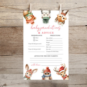 Papier Bois animaux Noël baby prédictions conseils