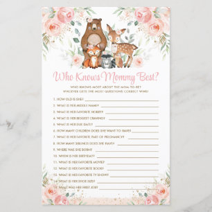 Papier Bois Animaux Pink Floral Qui Connaît Mommy Meilleu