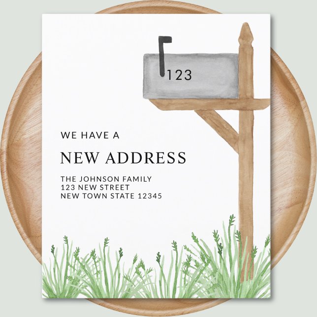 Papier Boîte aux lettres Budget Nouveau Faire-part de dép (Créateur téléchargé)