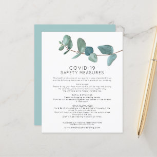 Papier Boîtier de sécurité Eucalyptus Coronavirus Budget
