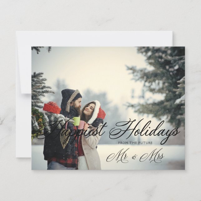 Papier Bon marché moderne M & Mme Happiest Holidays Chris (Devant)