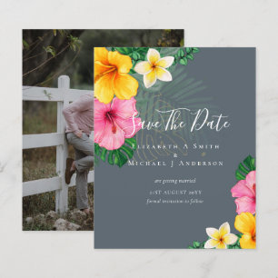 Papier BON MARCHÉ Photo Enregistrer Dates Plage FLEURS TR