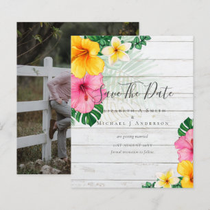 Papier BON MARCHÉ Photo Enregistrer Dates Plage FLEURS TR