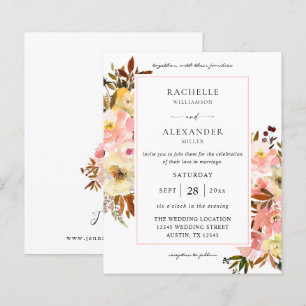 Papier Bonbon budgétaire Fleurs rose et jaune 2 Mariage