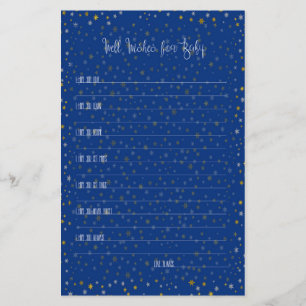 Papier Bonne Chance Pour Baby Little Star Baby shower