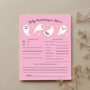 Papier Boo Girl Baby shower Baby Prédictions et conseils