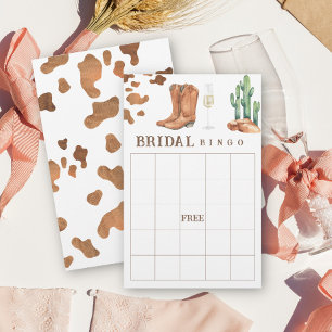 Papier Boots & Bubbly Bride jeu de bingo