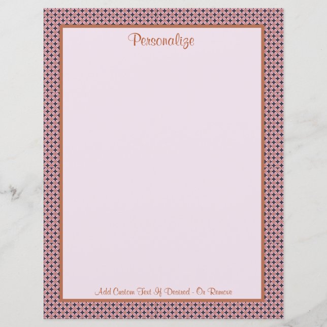 Papier Bordure Brown et grise Rosy professionnelle Person (Devant)