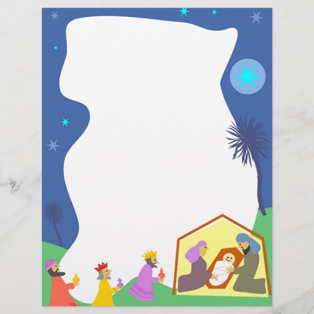 Papier Bordure de la Nativité (Devant)